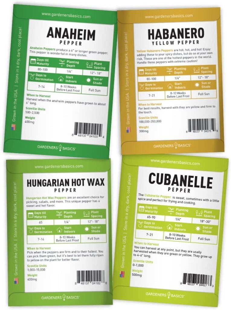 Spice Up Your Garden With Gardeners Basics 8-Pack Pepper Seeds